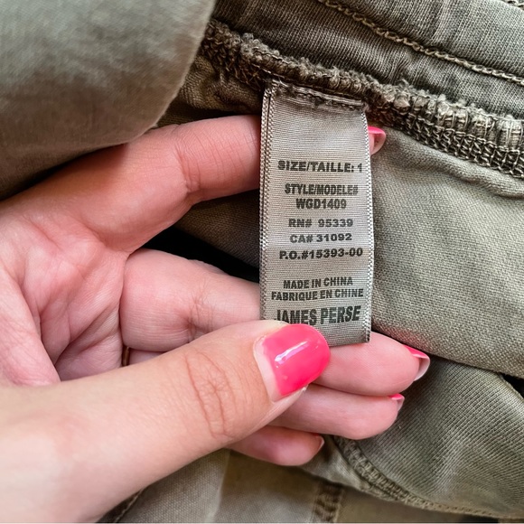 Standard James Perse stretch canvas surplus pants size small - Picture 3 of 7